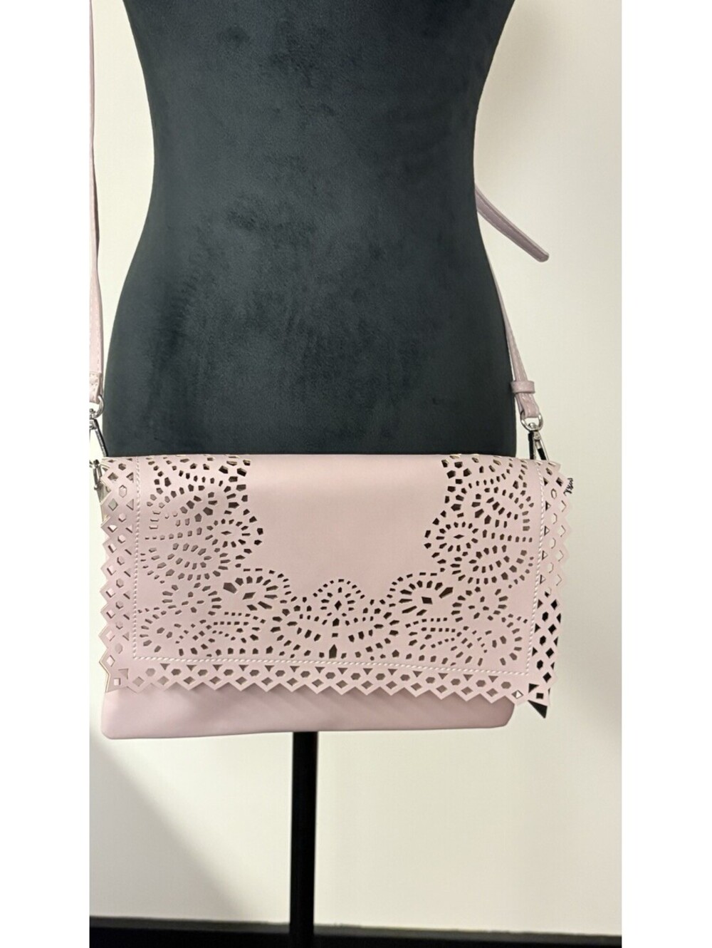 Moda Luxe Light Purple Laser Cut Crossbody Bag NWT Charming Charlie